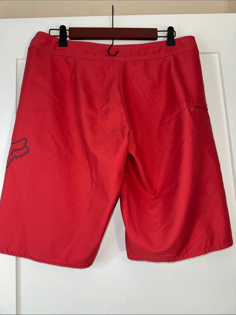 Fox Red Men’s Board Shorts with White Drawstring Sz 32 11” inseam